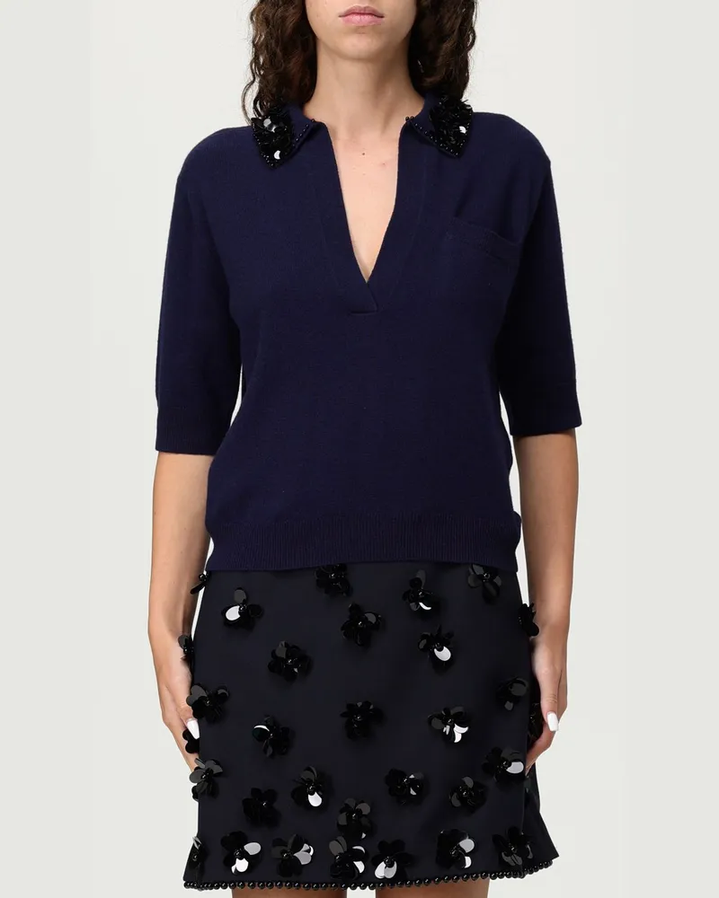 Semicouture Pullover damen Blau