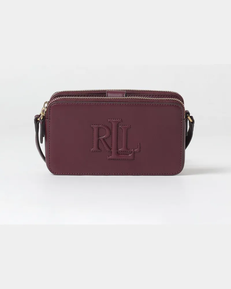 Ralph Lauren Schultertasche damen Burgunderrot