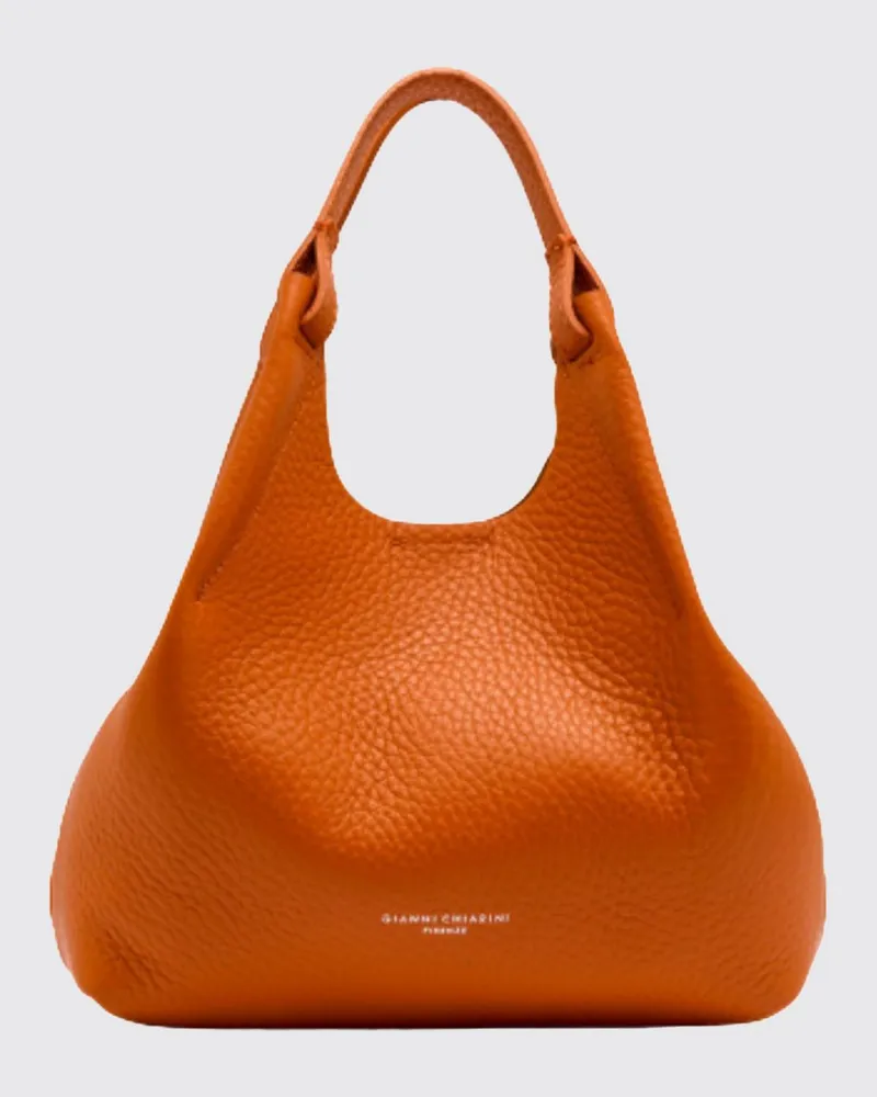 Gianni Chiarini Dua Tasche aus genarbtem Leder Rot