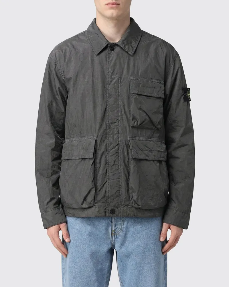 Stone Island Mantel herren Schwarz