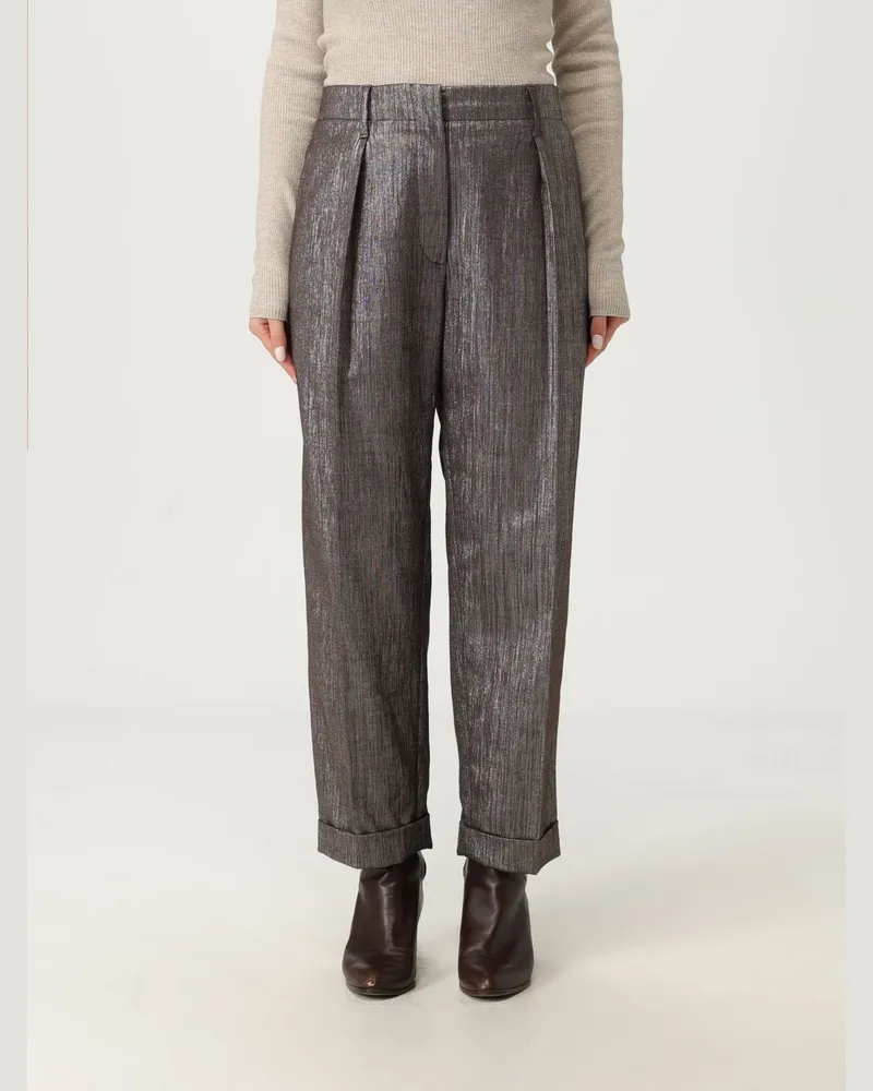 Brunello Cucinelli Hose damen Silber