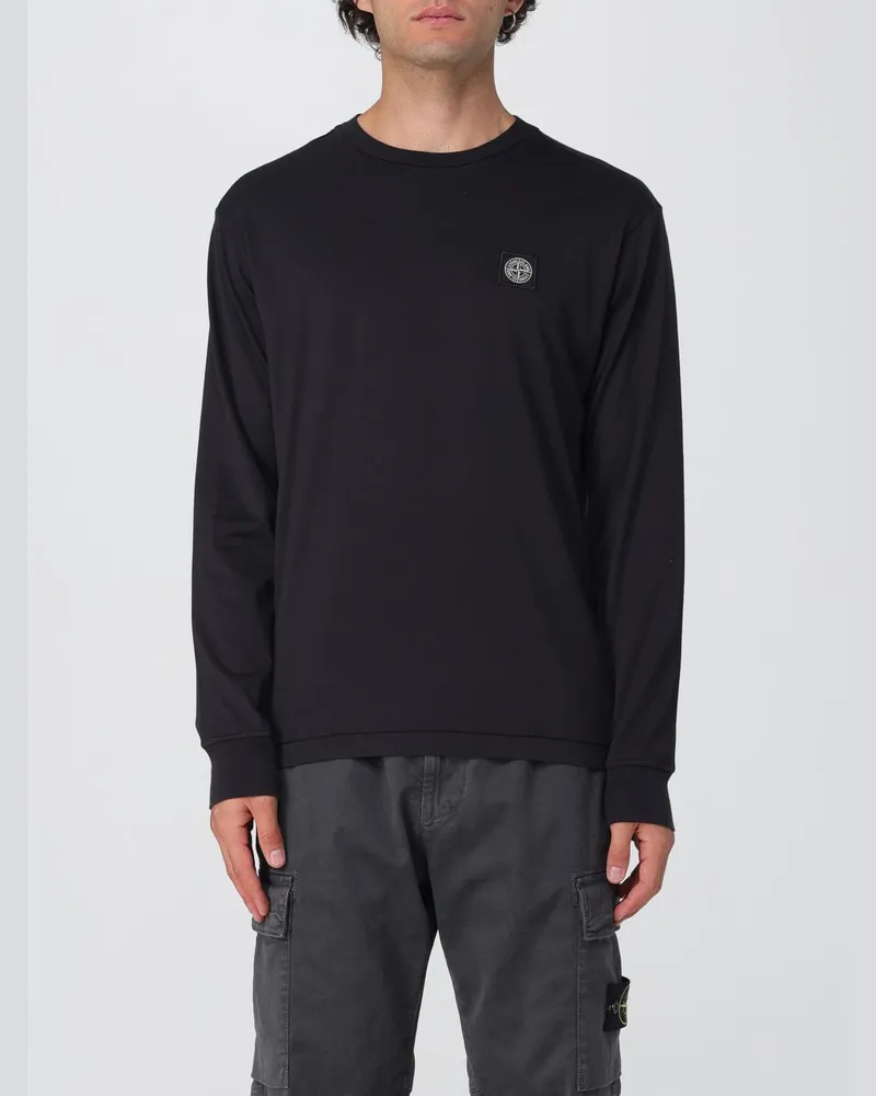 Stone Island T-shirt herren Schwarz