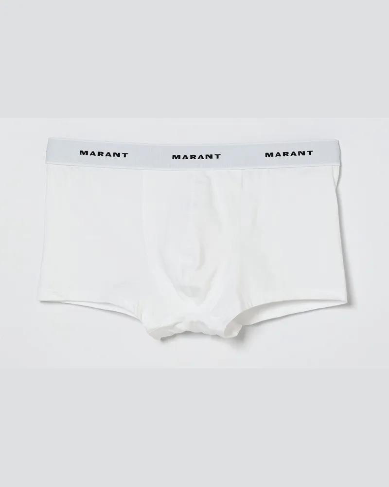 Isabel Marant Stretch-Baumwoll-Boxershorts Weiß