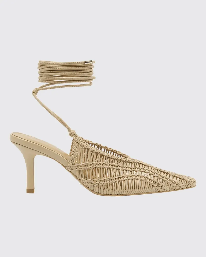 Patrizia Pepe Pumps aus geflochtenem Leder Beige