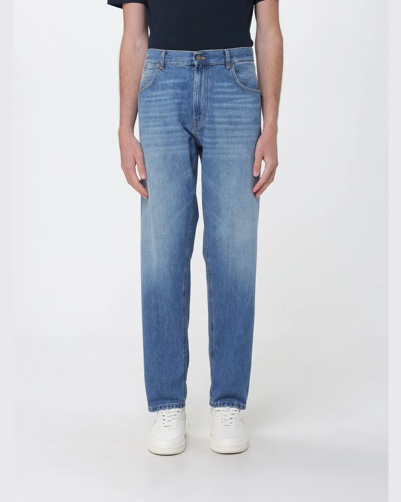Dondup Straight Jeans aus Baumwolldenim Blau