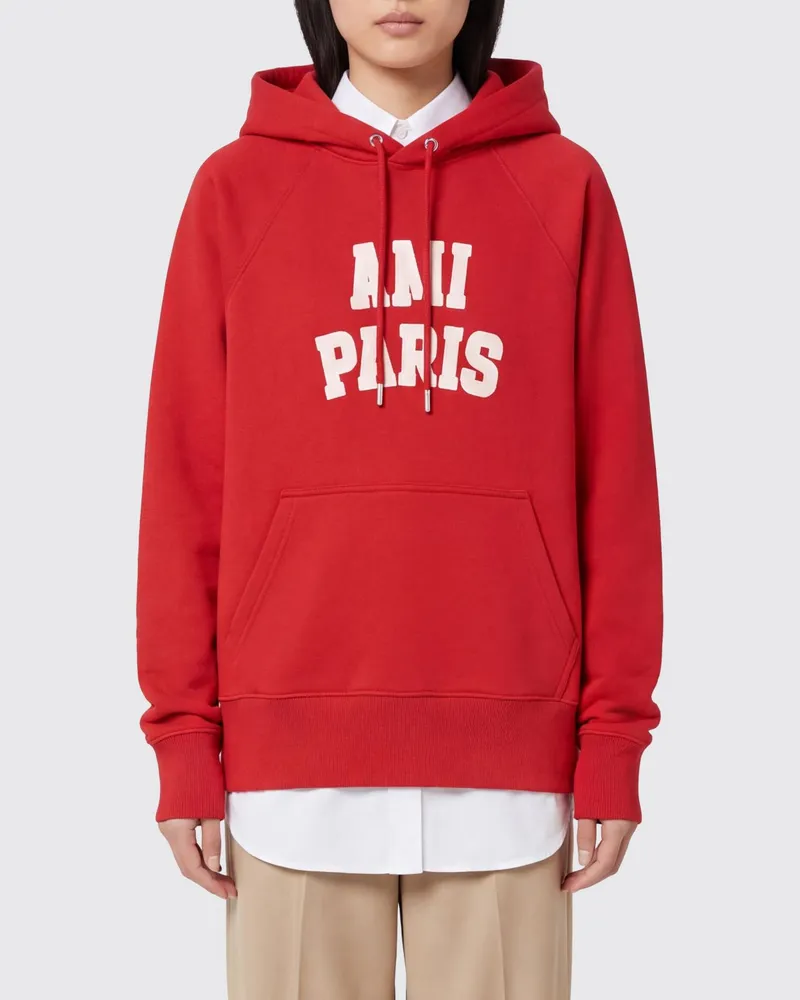 AMI Paris Sweatshirt damen Rot