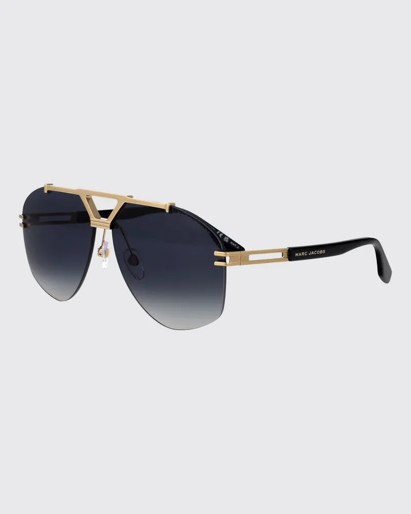 Marc Jacobs Aviator-Sonnenbrille aus Titan mit Doppelsteg Gold