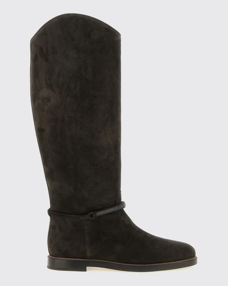 Brunello Cucinelli Stiefel damen Braun