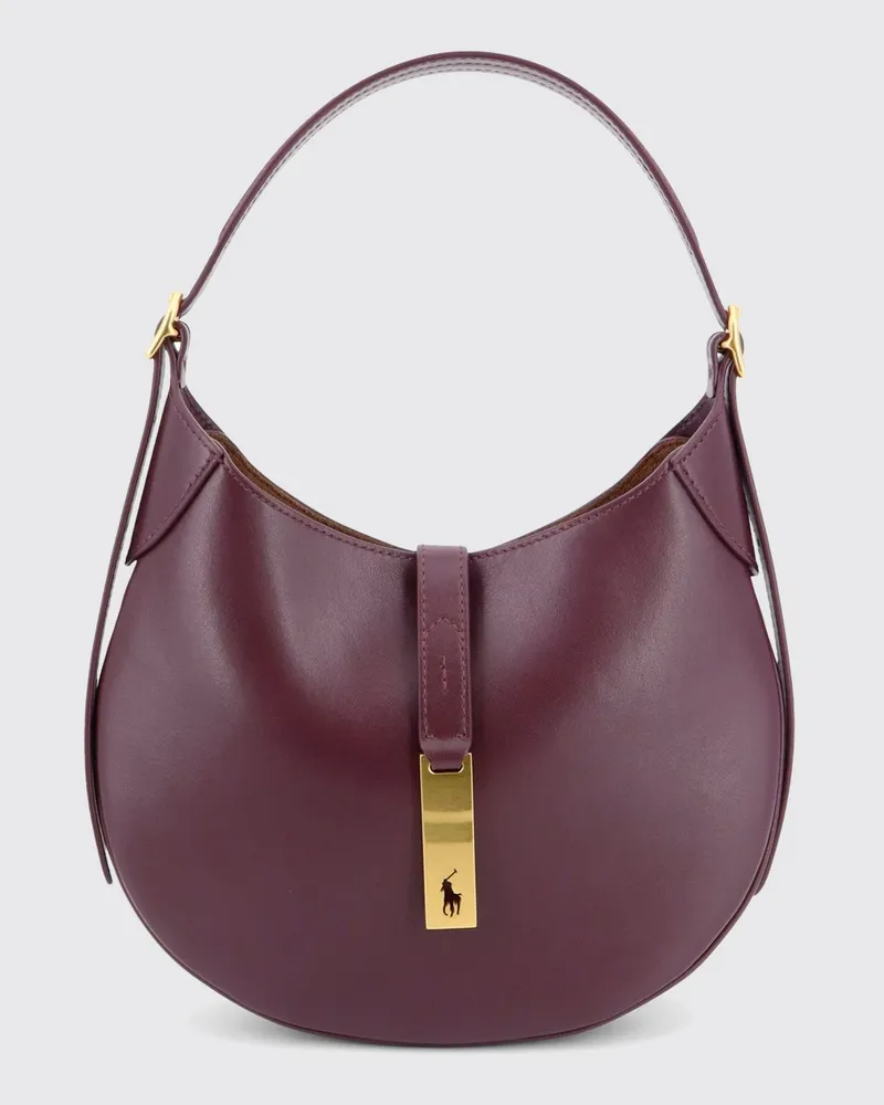 Ralph Lauren Schultertasche damen Weinrot