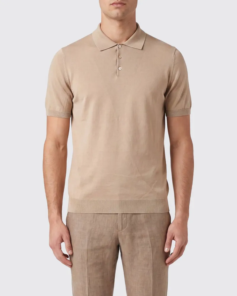 Ballantyne Baumwoll-Poloshirt Nude