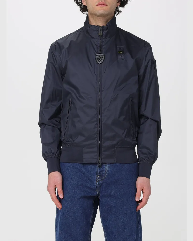 Blauer Jacke herren Blau