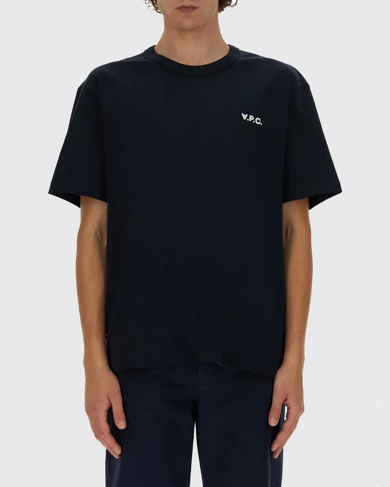 A.P.C. T-shirt herren Blau