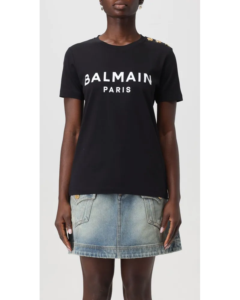 Balmain T-shirt damen Schwarz