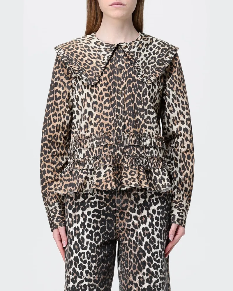 Ganni Hemdbluse damen Braun