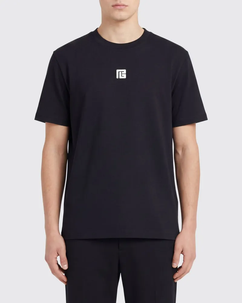 Balmain T-shirt herren Schwarz