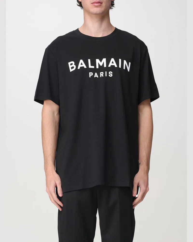 Balmain T-shirt herren Schwarz