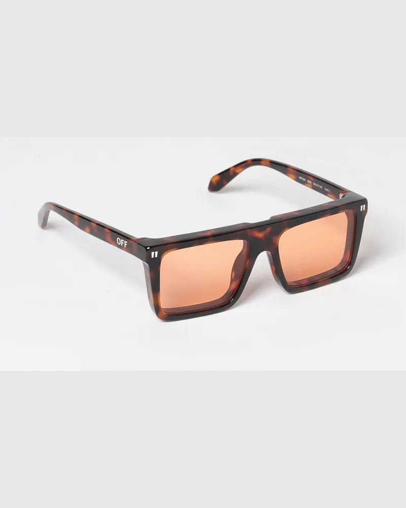 OFF-WHITE Bridgeport Aviator-Sonnenbrille aus Acetat mit Schildpattmuster Bunt