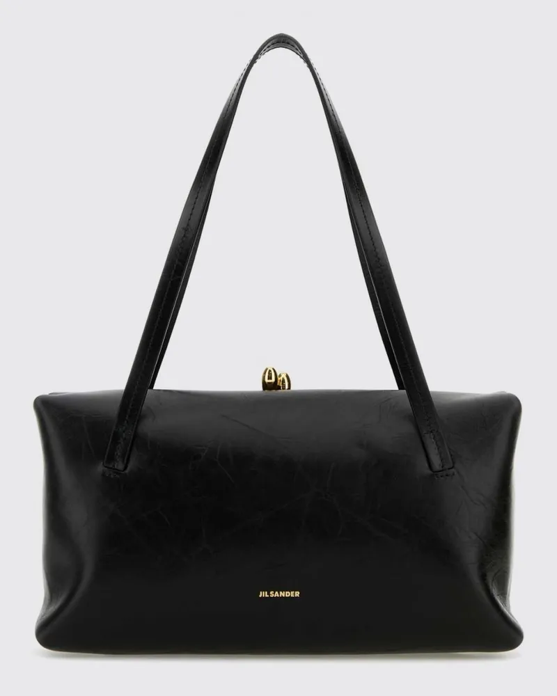 Jil Sander Goij Tasche aus Nappaleder Schwarz