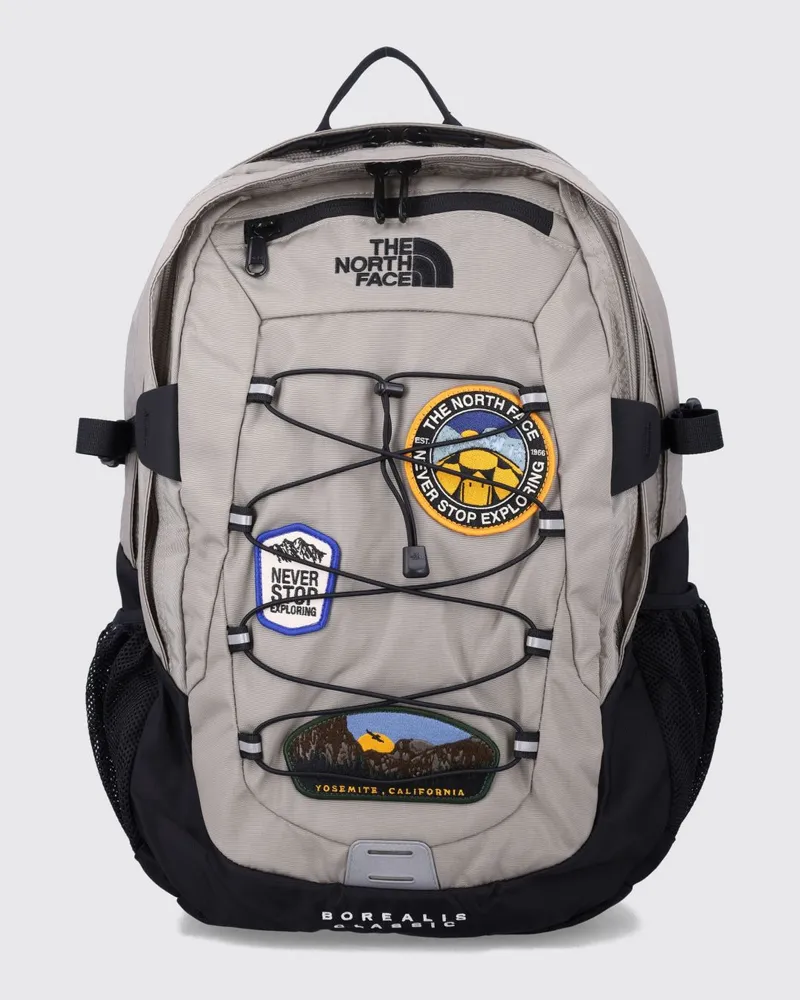 The North Face Wasserabweisender Borealis Classic Patch Rucksack aus Ripstop-Nylon Grau