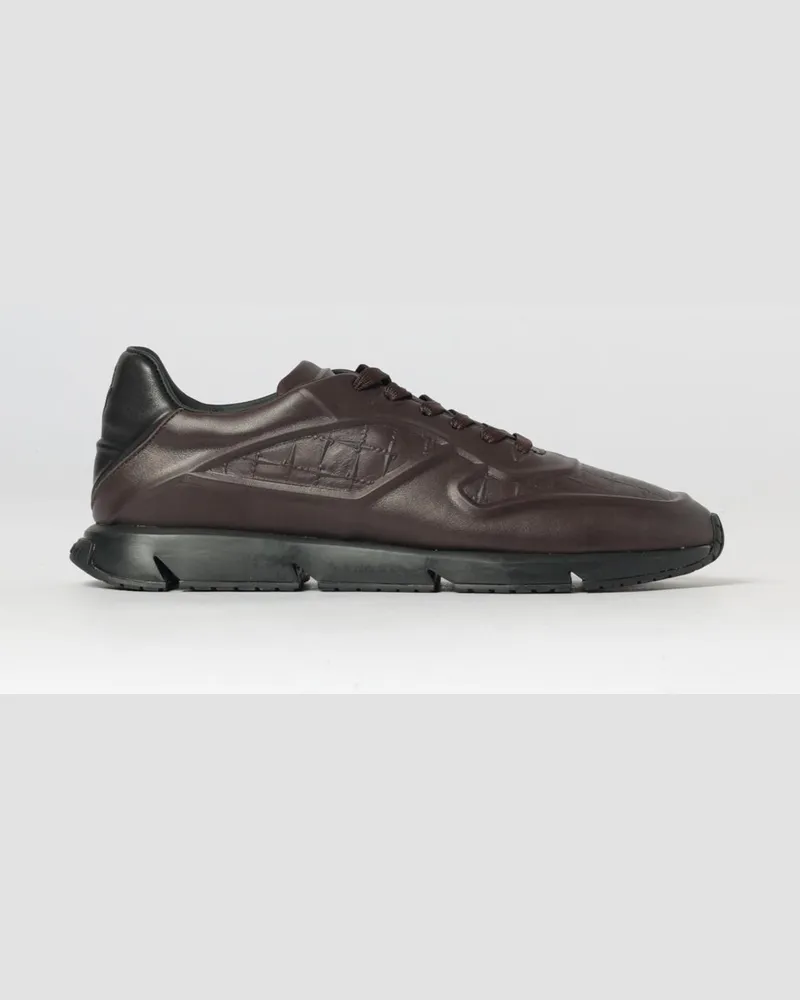 Cesare Paciotti Leder-Sneakers Dark