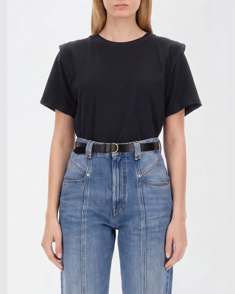 Isabel Marant Baumwoll-T-Shirts Schwarz