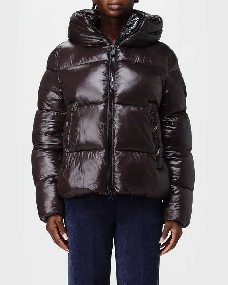 Save The Duck Daunenjacke Biddy von mit Kapuze, hohem Kragen und ThermoPlume®-Wattierung Dark