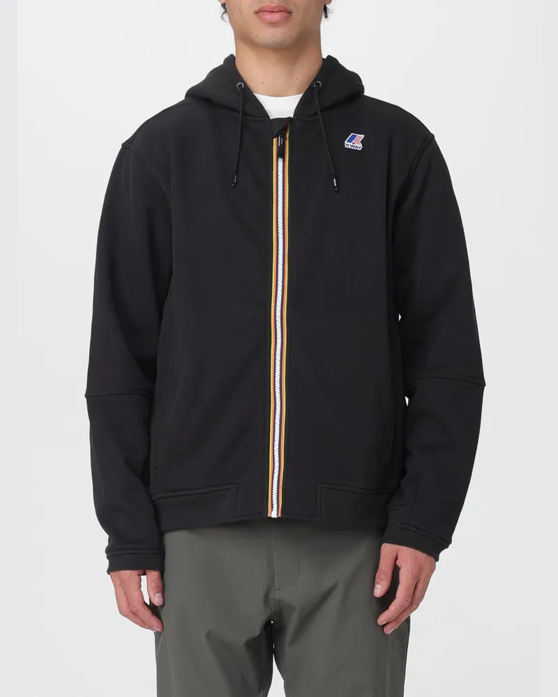 K-Way Sweatshirt herren Schwarz