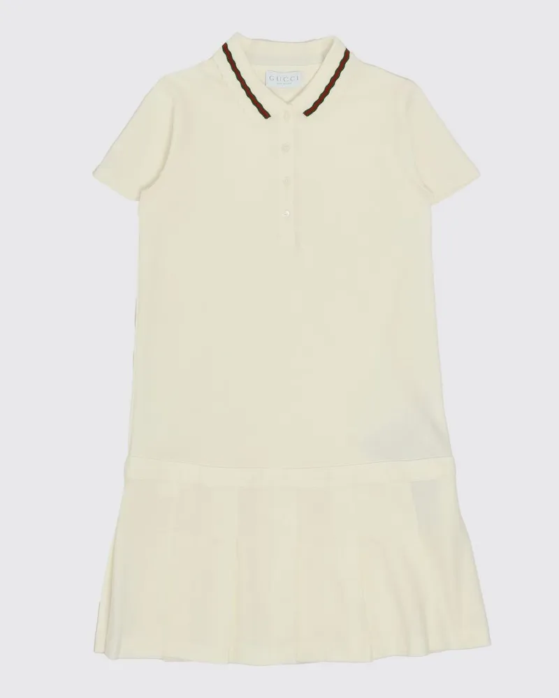 Gucci Polo-Kleid aus Stretch-Baumwolle Pink