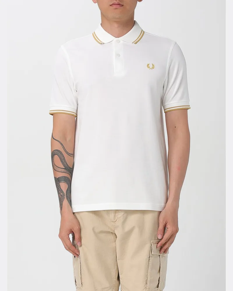 Fred Perry T-shirt herren Bianco