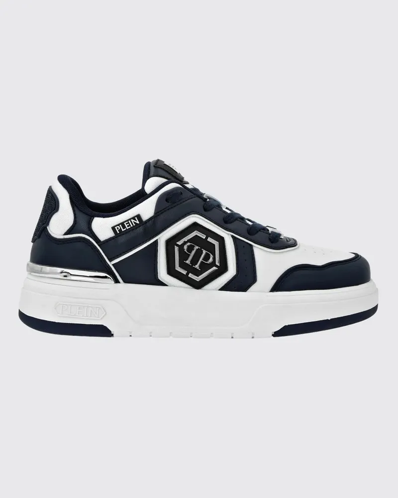 Philipp Plein Sneakers aus Leder und Mesh Blau