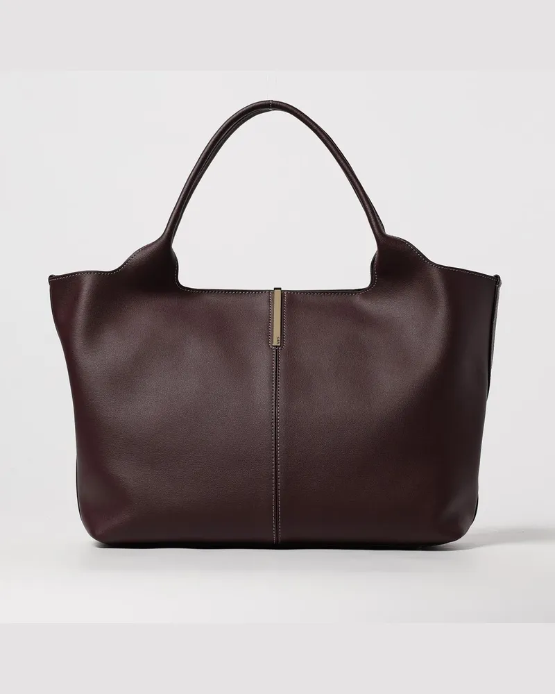 TOD'S Schultertasche damen Burgunderrot