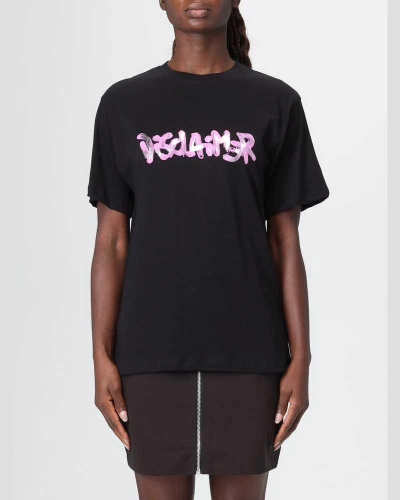 DISCLAIMER T-shirt damen Schwarz