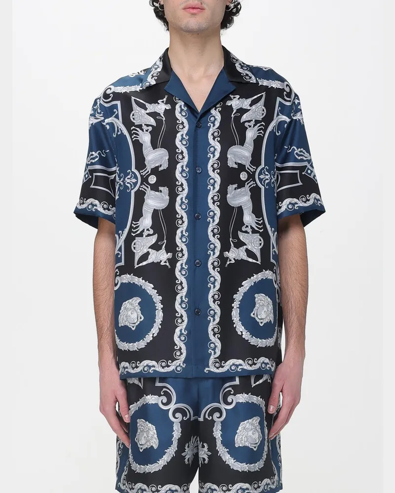 Versace Hemd herren Blau