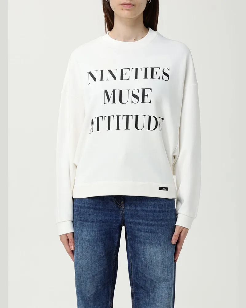Elisabetta Franchi Sweatshirt damen Weiß