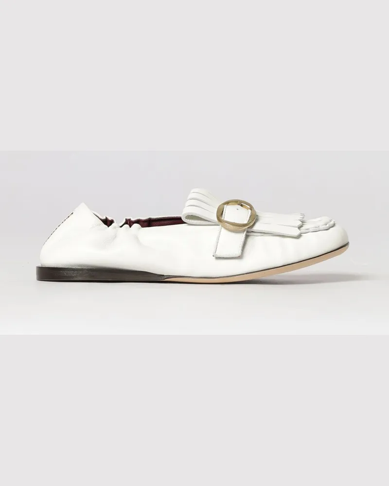 Paul Smith Lederloafers mit Fransen Weiß