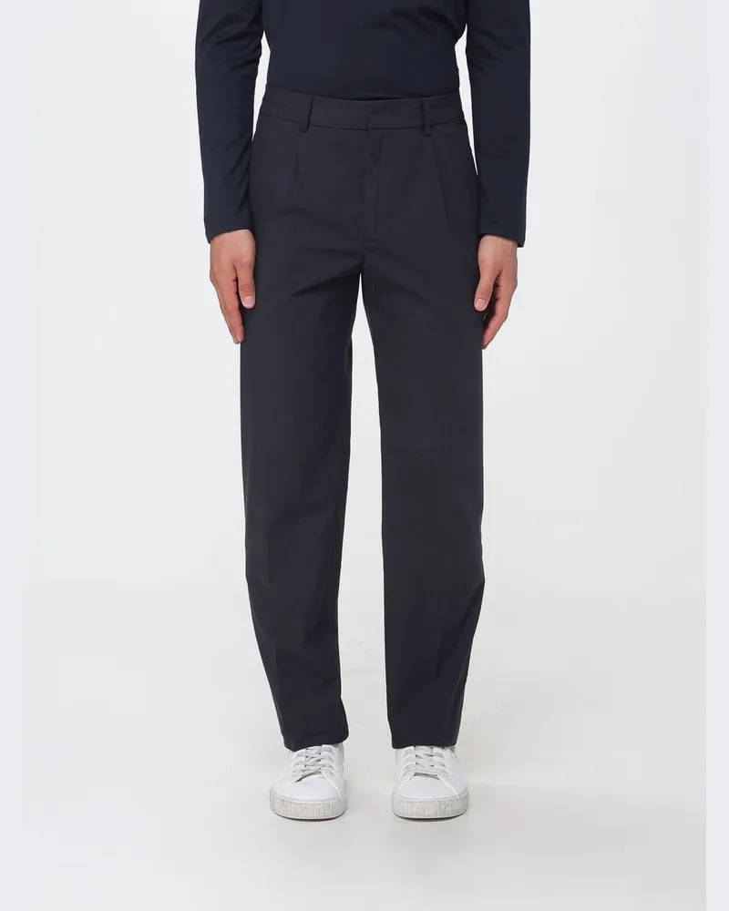Emporio Armani Slim Fit Baumwollhose Blau