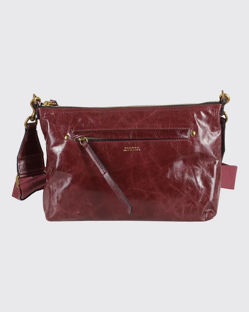Isabel Marant Schultertasche damen Burgunderrot