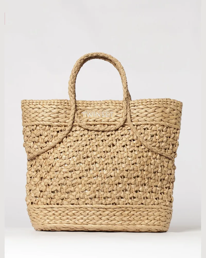 Twin-Set Schultertasche damen Strohgelb
