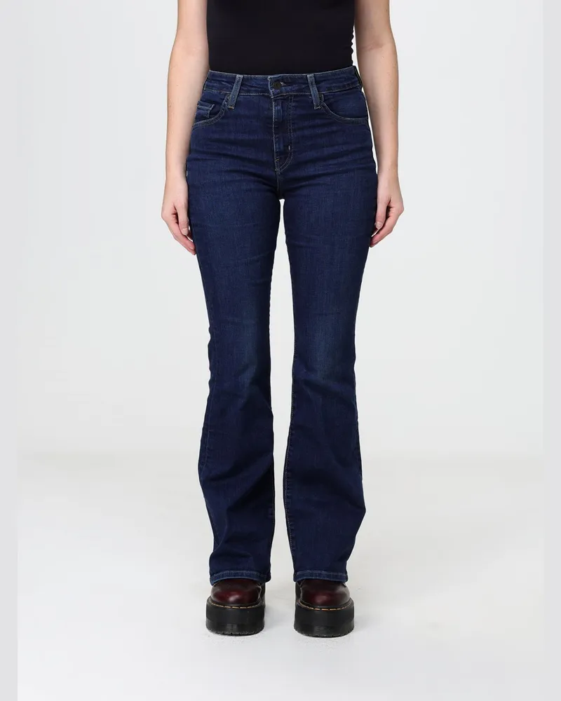 Levi's 726™ Mid-Rise Flared Jeans aus Stretch-Baumwolldenim Blau