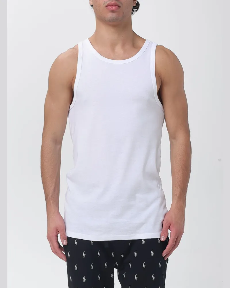 Ralph Lauren Zweier-Set Tanktops aus gerippter Baumwolle von mit Pony-Logo Weiß