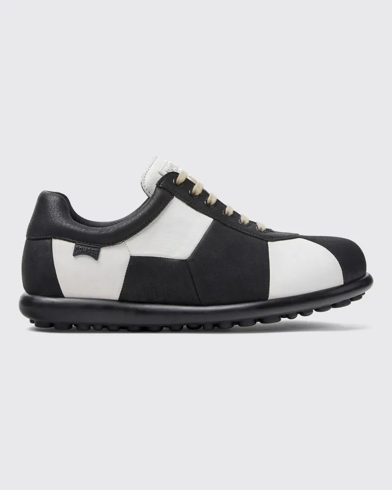 Camper Zweifarbige Low-Top-Sneaker Twins aus pflanzlich gegerbtem Leder Bunt