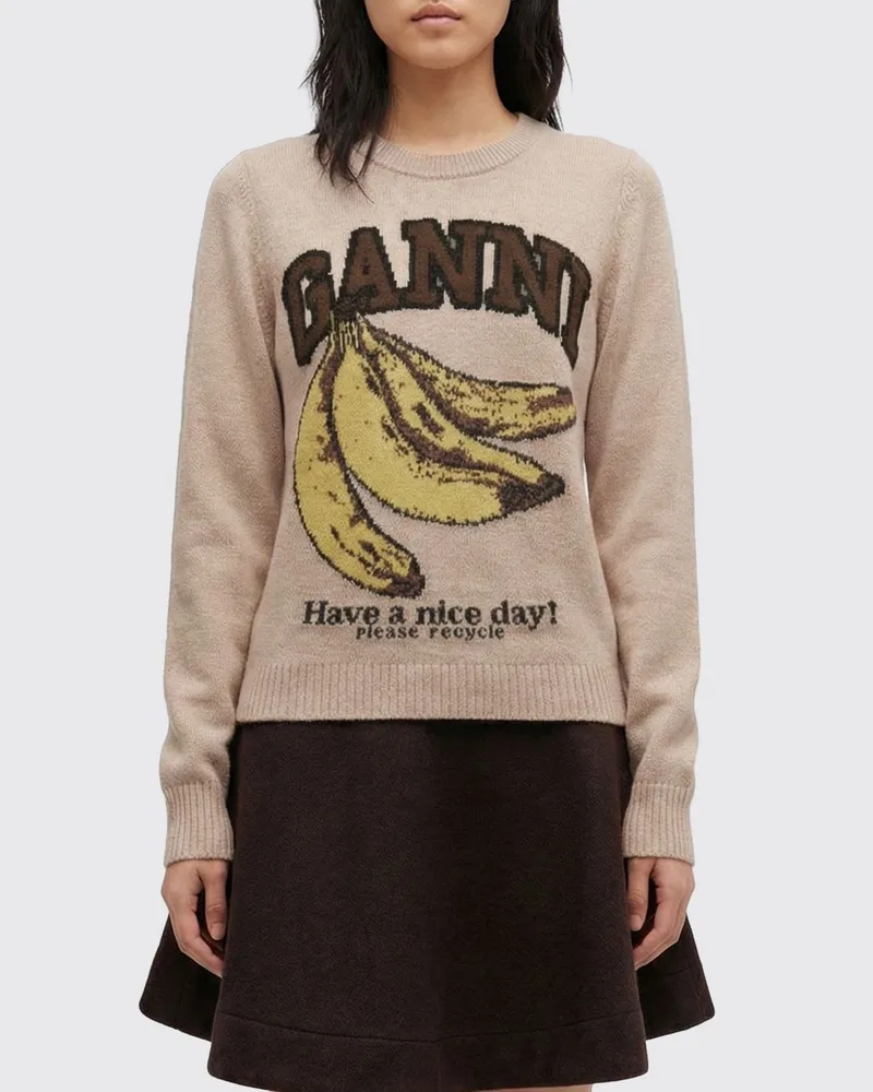 Ganni Pullover damen Camel