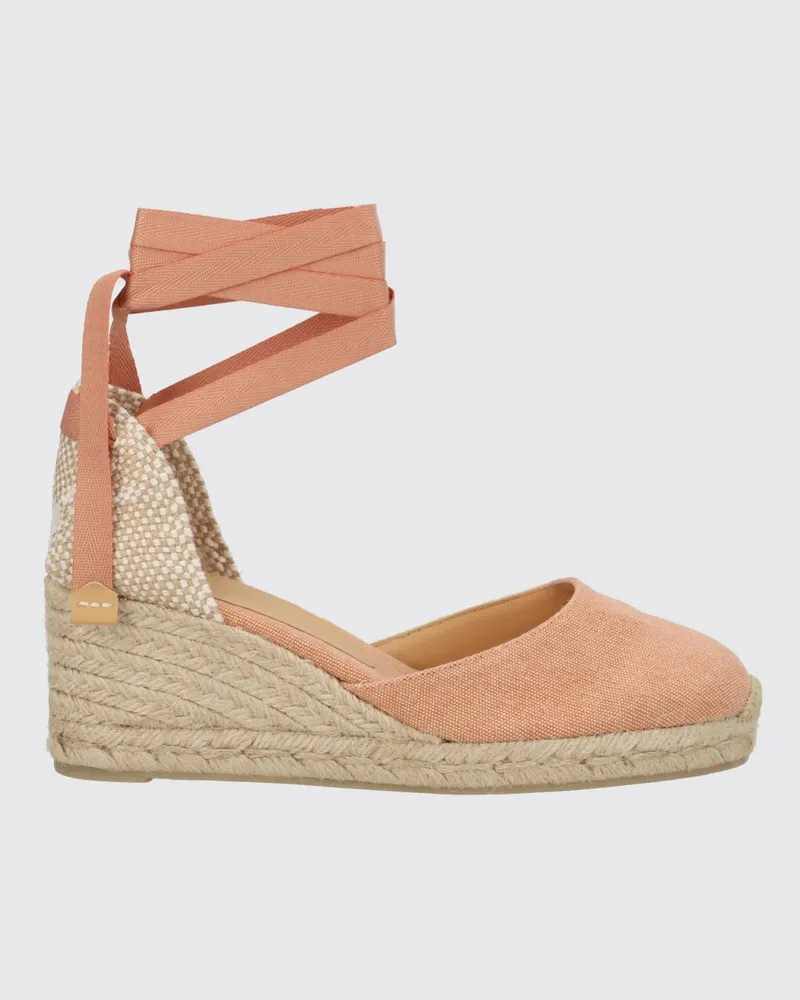 Castañer Carina Espadrilles aus Baumwoll-Canvas Pink