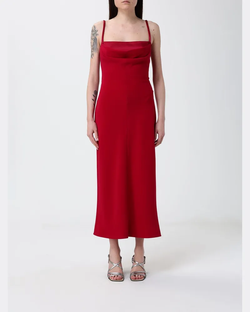 Max Mara Midi-Kleid aus Crêpe Geranium