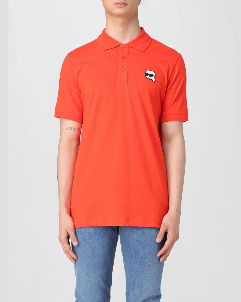 Karl Lagerfeld Polo herren Orange