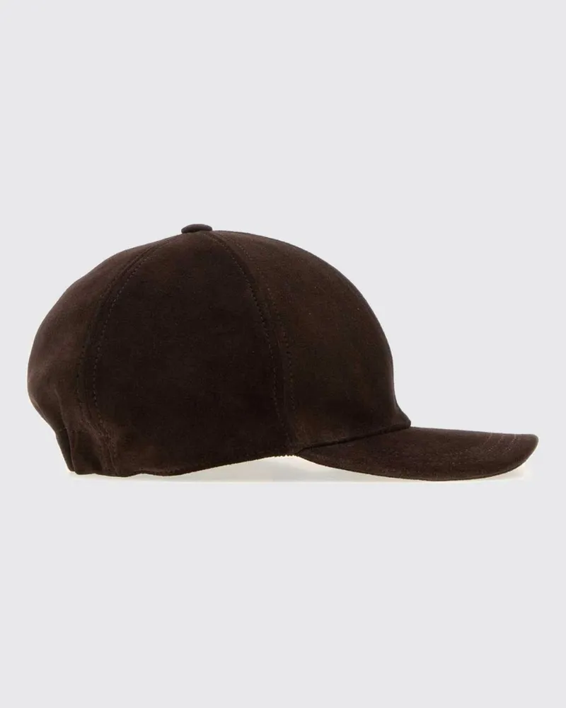 Valentino Garavani Baseballkappe aus Veloursleder mit VLogo Signature Dark