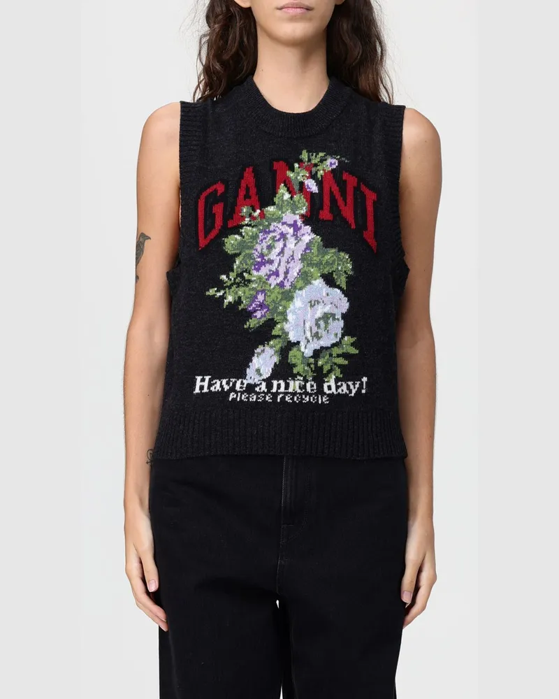 Ganni Weste damen Grau