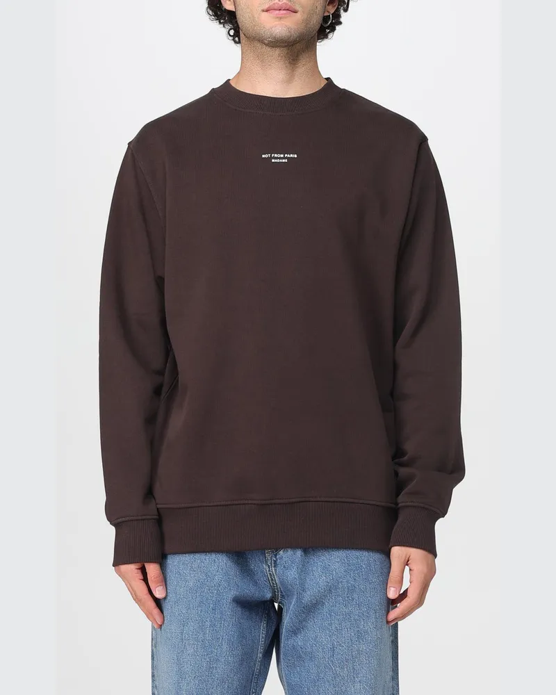 Drôle de Monsieur Sweatshirt herren Braun