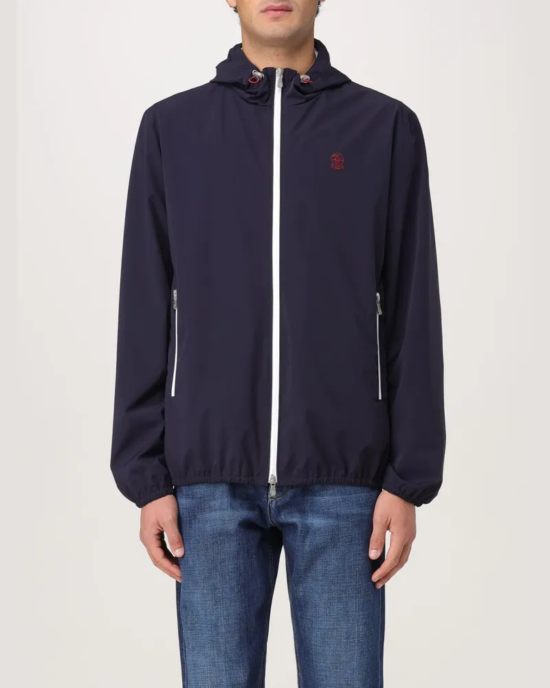 Brunello Cucinelli Mantel herren Navy