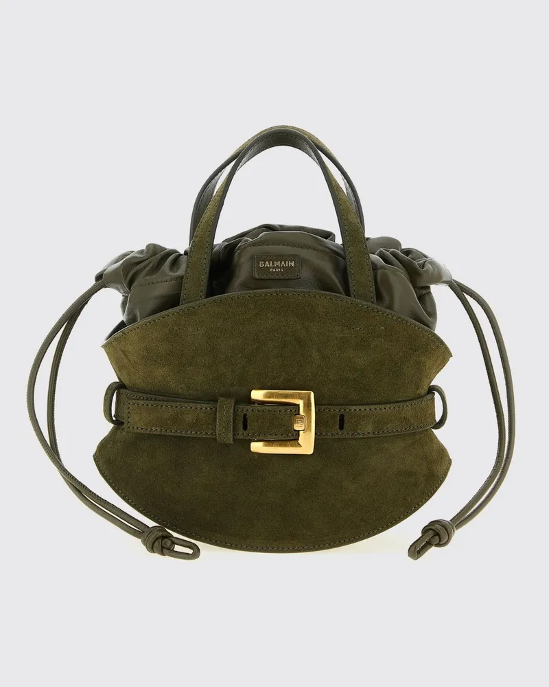 Balmain Schultertasche damen Grün
